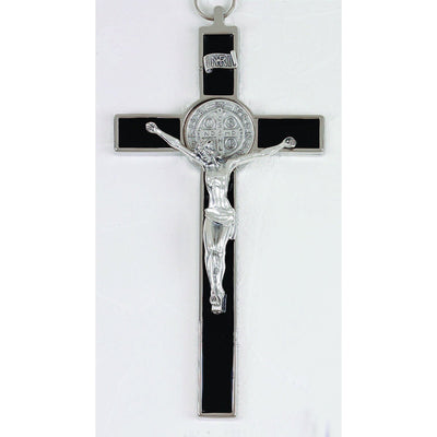 Black St. Benedict Wall Crucifix 8