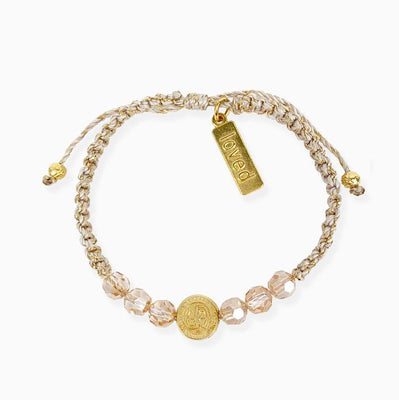 A Mother's Love - Child Blessings Bracelet (GoldMetallic Gold) - Unique Catholic Gifts