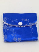 Soft Satin Rosary Pouch (Blue) - Unique Catholic Gifts