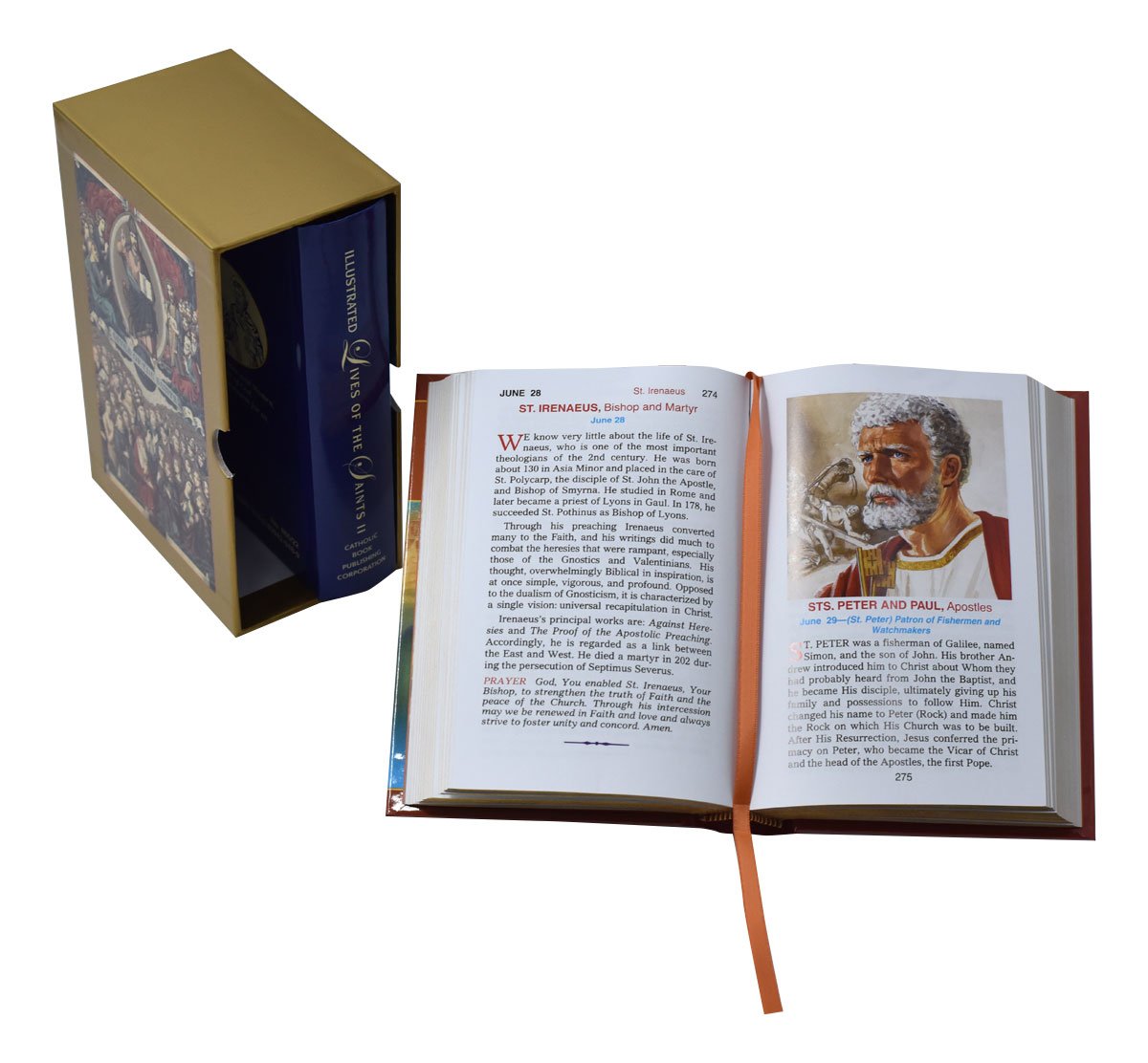 Illustrated lives of the Saints (Set) Volumes 1 and 2 - Unique Catholic Gifts