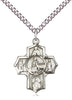 Sterling Silver 5-Way Special Needs Pendant - Unique Catholic Gifts