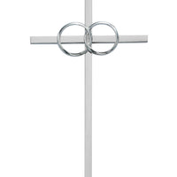 Silver Cana (Wedding) Cross (10") - Unique Catholic Gifts