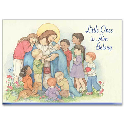 Little Ones to Him Belong Sr. Sophie's Baptism Prayer Baptism Card - Unique Catholic Gifts