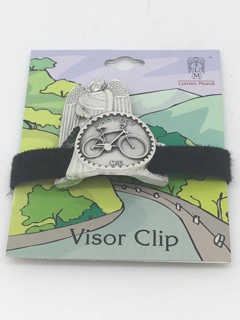 Handle Bar Clip with Bicycle and Guardian Angel - Unique Catholic Gifts