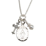 First Communion Miraculous Medal Necklace - Unique Catholic Gifts