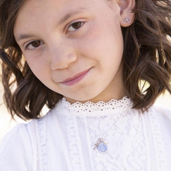 First Communion Miraculous Medal Necklace - Unique Catholic Gifts