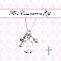 First Communion Miraculous Medal Necklace - Unique Catholic Gifts
