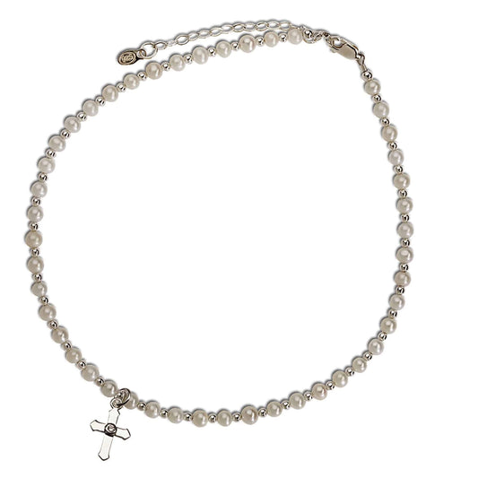 Sterling Silver First Communion Cross Necklace - Unique Catholic Gifts