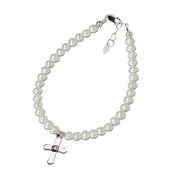 Sterling Silver First Communion Cross Bracelet - Unique Catholic Gifts