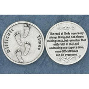 Difficult Times Pocket Token Coin - Unique Catholic Gifts
