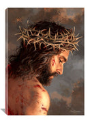 Crown of Thorns Illuminated Canvas Print 18" x 24" - Unique Catholic Gifts