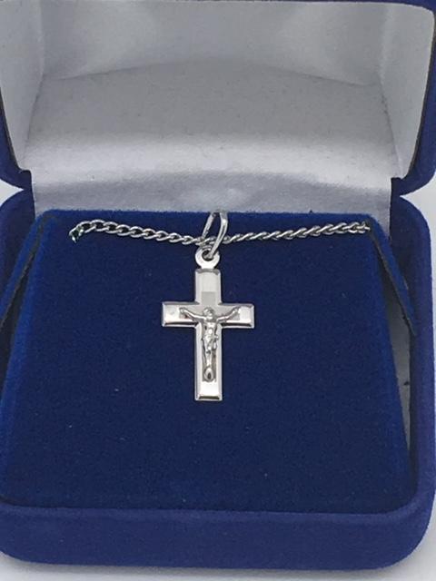 Sterling Silver Crucifix (1/2") - Unique Catholic Gifts