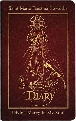 Diary of Saint Maria Faustina Kowalska, Deluxe (Burgundy Leather) - Unique Catholic Gifts