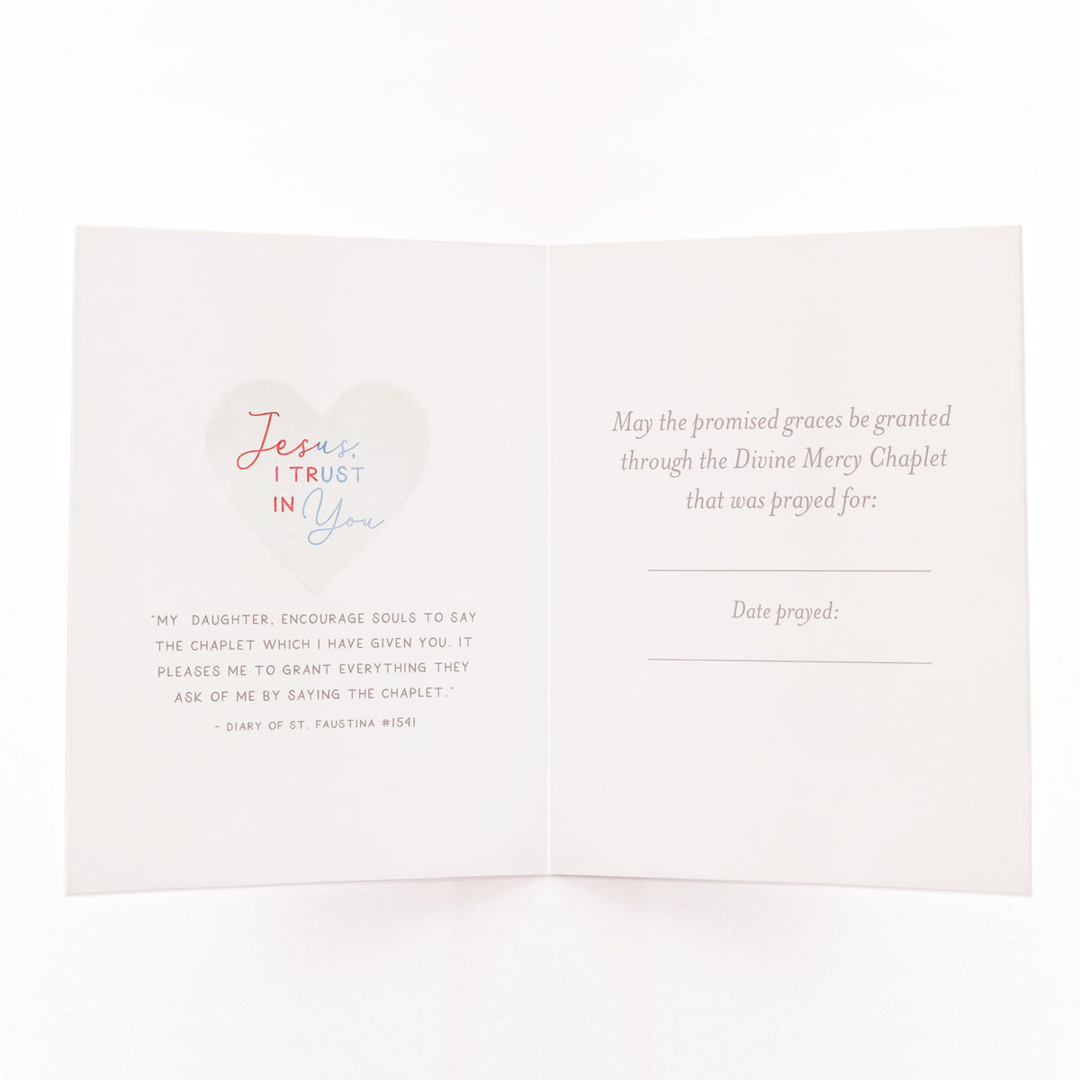 Divine Mercy Chaplet Card | Chaplet Arch Design | Navy Blue - Unique Catholic Gifts