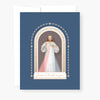 Divine Mercy Chaplet Card | Chaplet Arch Design | Navy Blue - Unique Catholic Gifts
