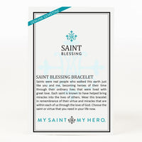 St. Benedict Saint Blessing Bracelet (Silver/Hematite) - Unique Catholic Gifts