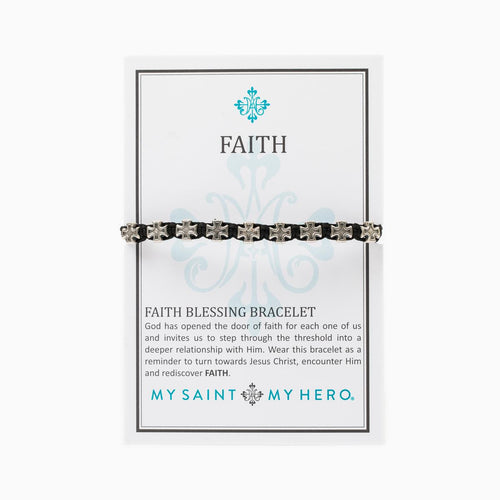 Faith Blessing Bracelet Silver Medals - Unique Catholic Gifts