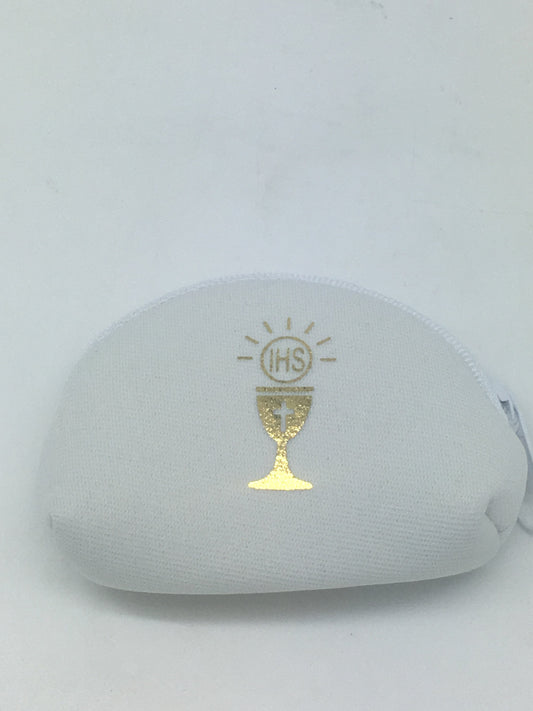 Communion Zippered Pouch (White) - Unique Catholic Gifts