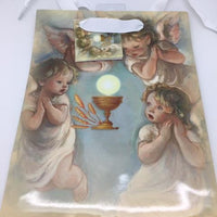 Holy First Communion Angels Gift Bag (Large)12" x 15" x 5" - Unique Catholic Gifts