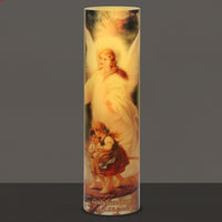 Guardian Angel LED Candle Timer - Unique Catholic Gifts