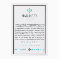 Hail Mary Morse Code Prayer Rope (38"-40") by My Saint My Hero - Unique Catholic Gifts