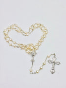 Rosary with heart shaped beads and Chalice - Unique Catholic Gifts