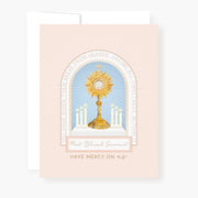 Holy Hour Card | Beige - Unique Catholic Gifts