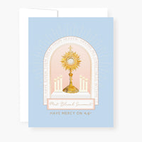 Holy Hour Card | Blue - Unique Catholic Gifts