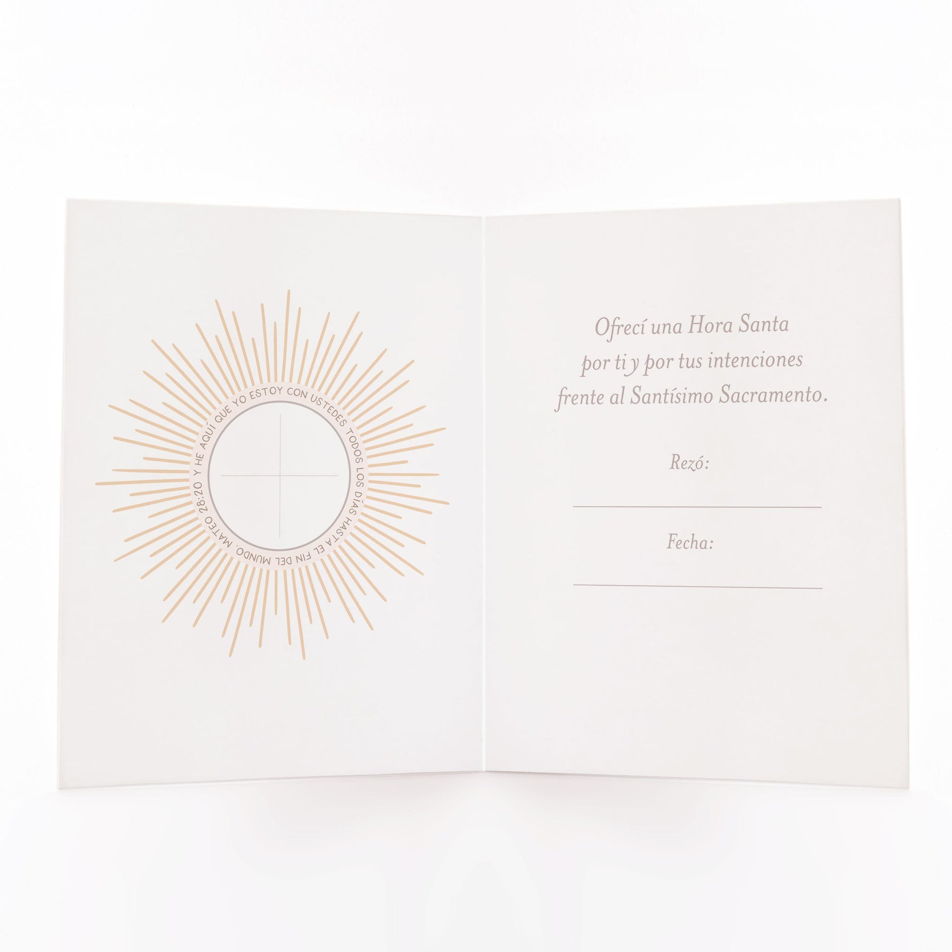 Tarjeta de Hora Santa | Azul - Unique Catholic Gifts