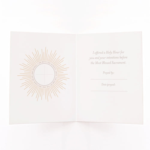 Holy Hour Card | Blue - Unique Catholic Gifts