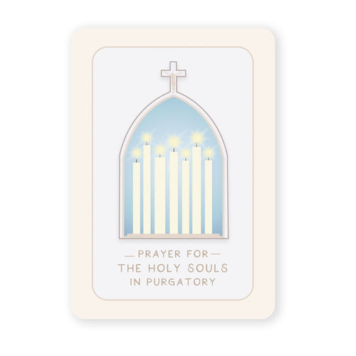 Prayer for the Holy Souls in Purgatory Prayer Card - Unique Catholic Gifts