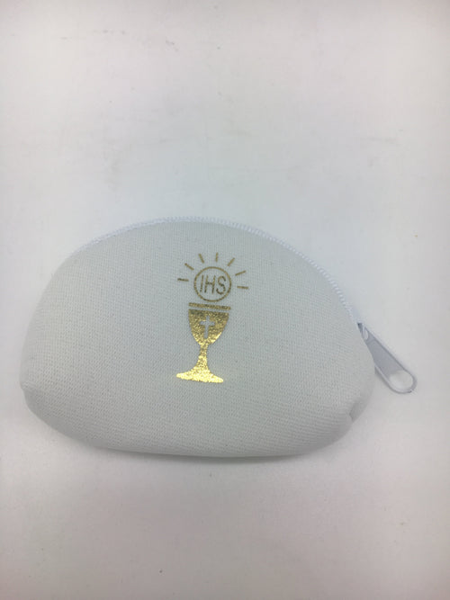 Communion Zippered Pouch (White) - Unique Catholic Gifts