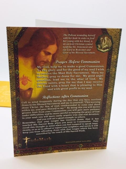 Holy First Communion Greeting Card - Unique Catholic Gifts