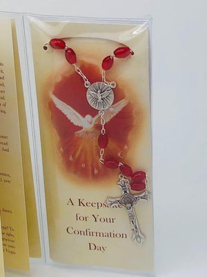 Confirmation Keepsake Rosary Bookmark and Prayer Book - Unique Catholic Gifts