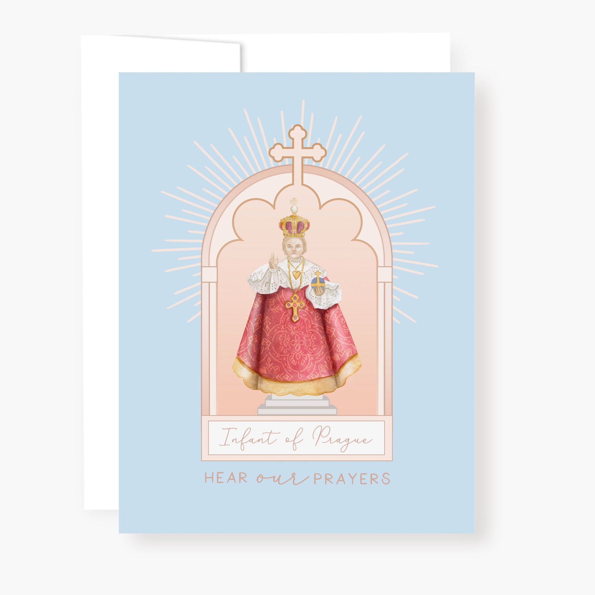 Infant of Prague Novena Card | Blue - Unique Catholic Gifts