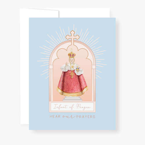 Infant of Prague Novena Card | Blue - Unique Catholic Gifts