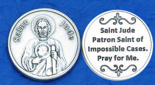 St. Jude Italian Pocket Token Coin - Unique Catholic Gifts