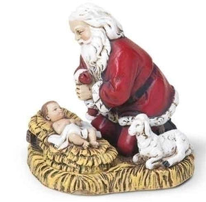 Kneeling Santa Ornament - Unique Catholic Gifts