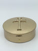 Large Gold-plated Pyx with Latin Cross Emblem - Unique Catholic Gifts