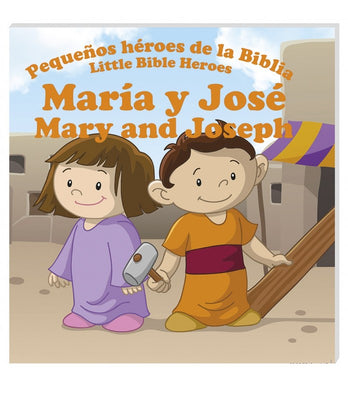 Mary and Joseph, María y José Libro Bilingue Little Bible Heroes - Unique Catholic Gifts