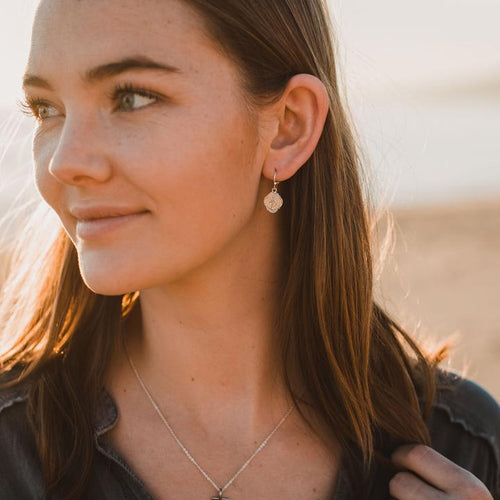 Silver Miraculous Mary Earrings - Unique Catholic Gifts