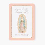 Our Lady of Guadalupe Prayer Card | Pray For Us | Peach - Unique Catholic Gifts