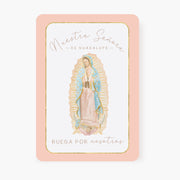 Nuestra Señora de Guadalupe | Tarjeta de Oración | Durazno - Unique Catholic Gifts