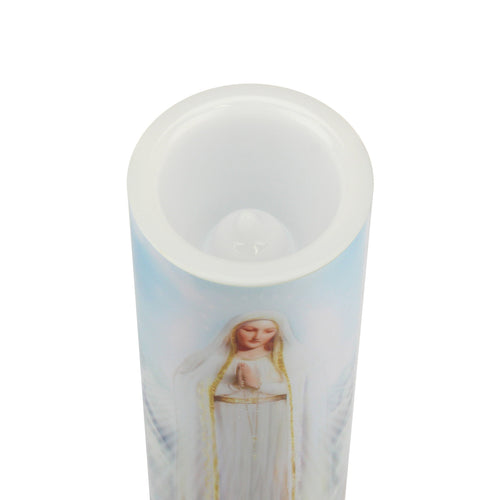 Our Lady of Fatima LED Candle Timer - Unique Catholic Gifts