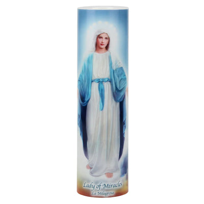 Our Lady of Mirales LED Candle Timer - Unique Catholic Gifts