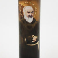 Saint Padre Pio LED Candle with Timer - Unique Catholic Gifts