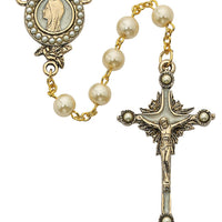 Pearls of Mary Rosary 7MM - Unique Catholic Gifts