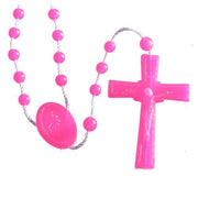 Plastic Rosary (Pink) - Unique Catholic Gifts