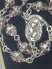 Pink Rosary with Glass Rondelle Beads - Unique Catholic Gifts