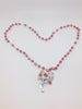 Red Crystal Gem Cut Miraculous Medal Rosary (8mm) - Unique Catholic Gifts